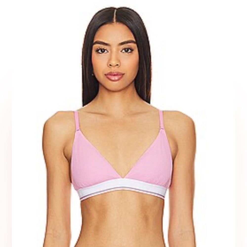 NWT Alexander Wang Triangle Bralette in Begonia Pink